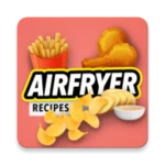 air fryer oven recipes app android application logo